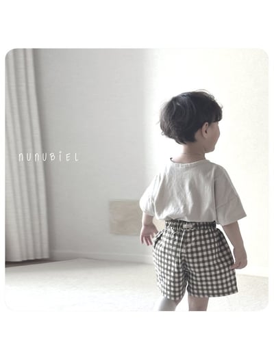 NUNU BIEL29｜(65-115cm) 棋盤格子褲11