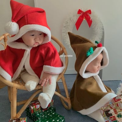 JEAYA03｜(5m-4y) 3色聖誕系列連帽斗篷4