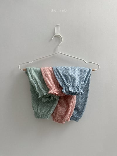 MiniRobe04｜(70-110) 雪花印花縮口長褲4