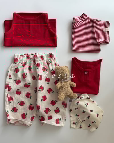 AOSTA07｜(6m-5y) 4色可愛甜美透氣褲15