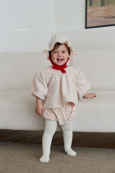 bebe nine05 (65cm-75cm) 2色波點撞色套裝含帽子8