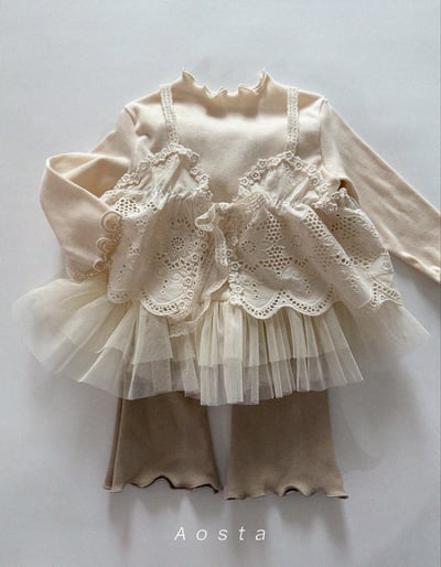 AOSTA36｜(6m-5y) 捲邊小喇叭褲17