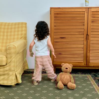 1st blue07｜(~93-118cm) 蕾絲滾邊縮口褲6