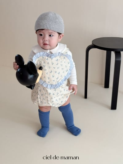 Cieldemaman｜(3-15m) 甜蜜愛心包屁衣16