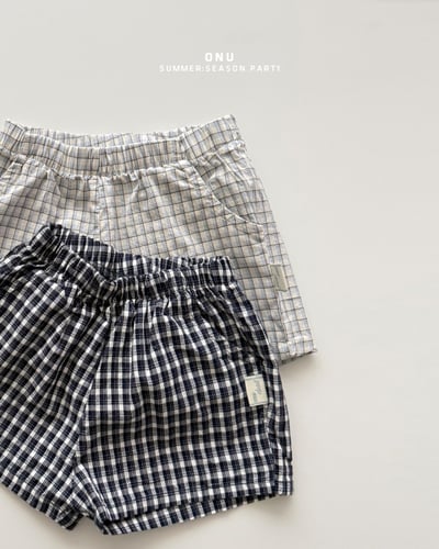 onu45｜(70cm-115cm) 格紋短褲3