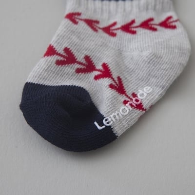 LEMONADE61｜(55cm-85cm) 1色棒球造型襪兩雙組8