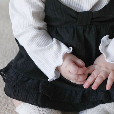 LEMONADE16｜(55cm-85cm) 2色兩件式包屁衣+蝴蝶結細肩洋裝8