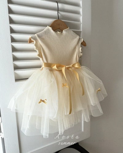 AOSTA65｜(6m-5y) 3款山茶花蕾絲連身裙9