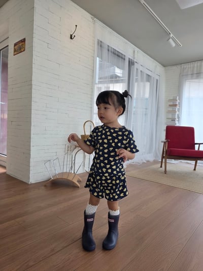 Color24｜(75-115cm) 愛心滿版印花套裝9