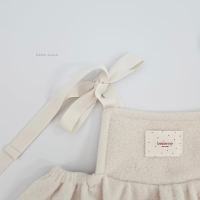 bebe nine50 (75cm-105cm) 2色刷毛小標綁帶背心9