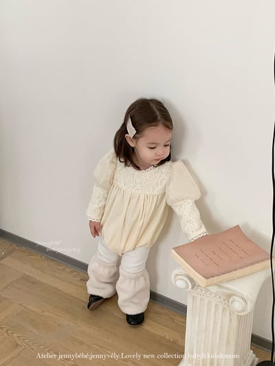 JE 421｜(66-90cm)  玫瑰蕾絲包屁衣10