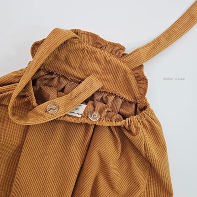 bebe nine29 (65cm-115cm) 3色荷葉摺邊吊帶洋裝14