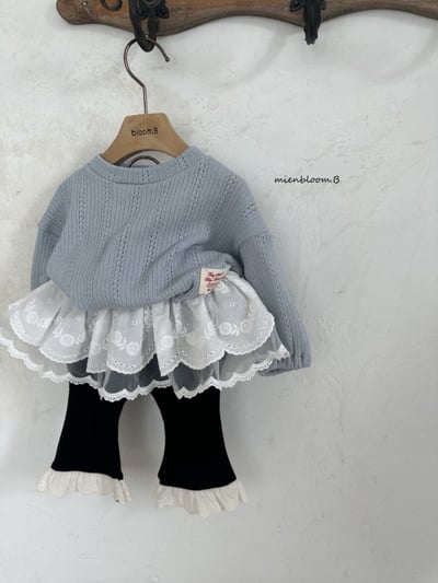 Bloom.b33｜(0m-7y) 蕾絲花邊喇叭褲3