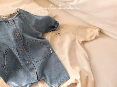 Valubebe50｜(65-80) 牛仔棉連身衣18