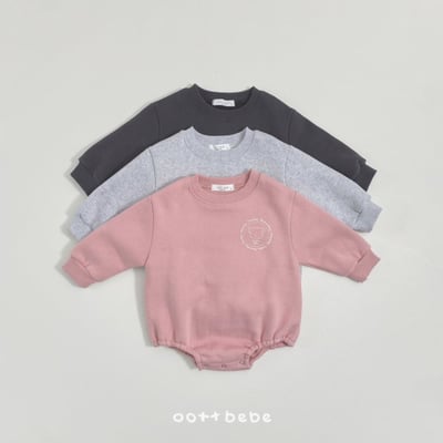 Oottbebe19｜(0m-12m) 棉質熊熊印花包屁衣2