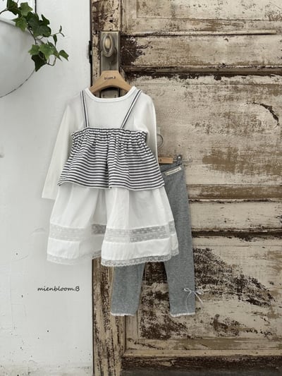 Bloom.b34｜(0m-7y) 蕾絲緞帶緊身褲5