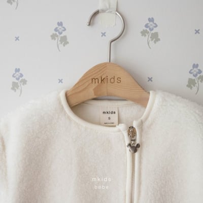 M-KIDS06｜(65-80cm) 3色刷毛口袋拉鍊連身衣13
