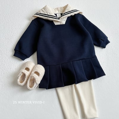 vivid88｜(78cm-125cm) 水手百摺洋裝12