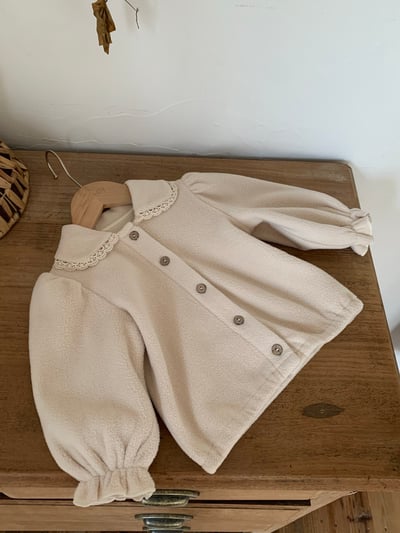 JE606｜(73cm-100cm) 毛呢蕾絲領吊帶包屁套裝11