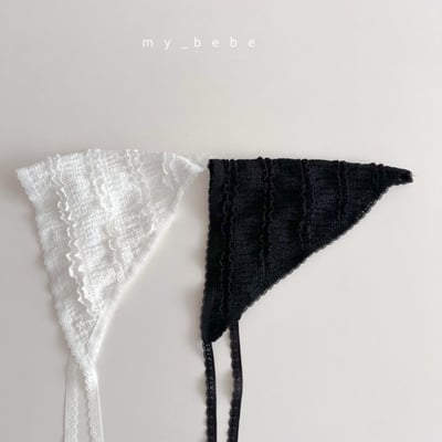 my_bebe10｜(free) 蕾絲滾邊頭巾14