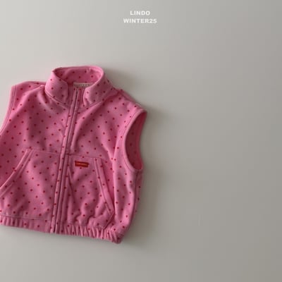 Lindo70｜(80cm-125cm) 高領磨毛波點背心9