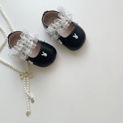 兔子珍珠蕾絲學步鞋16