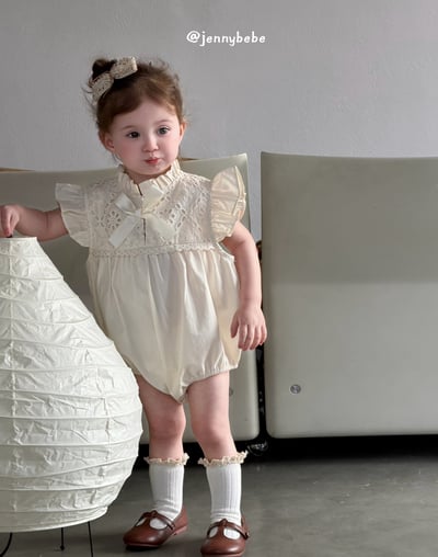 JE732｜(66-120cm) 刺繡緞帶包屁衣/洋裝6