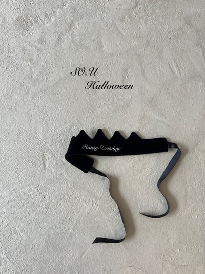 SO.U02｜(Free)  刺繡生日皇冠帽5