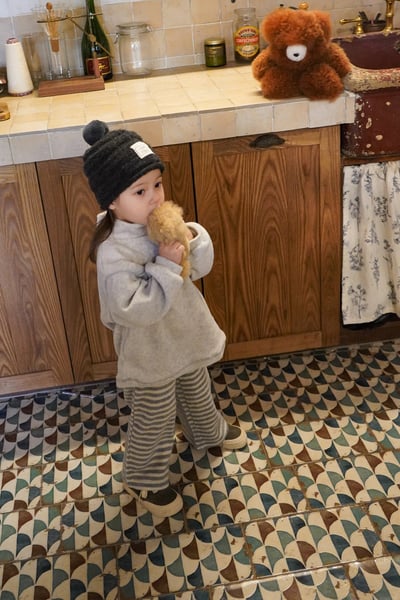 onu 54｜(70cm-115cm) 磨毛條文直筒長褲20