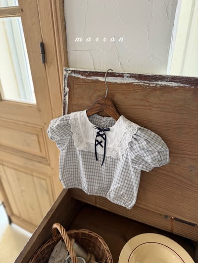 Marron19｜(1y-6y) 蕾絲蘋果襯衫10