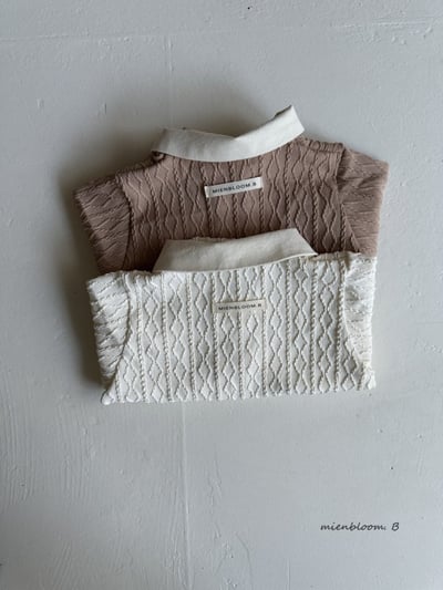 Bloom.b45｜(0m-18m) 有領壓紋包屁衣6