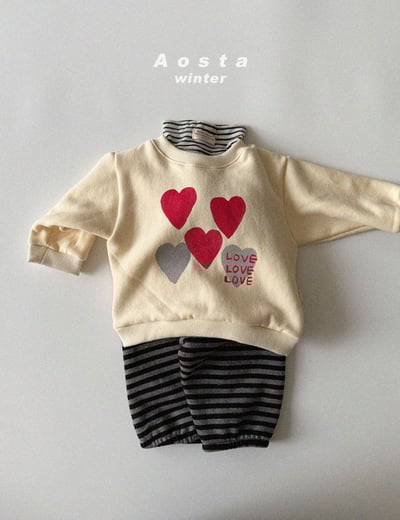 AOSTA33｜(6m-5y) 條紋休閒縮口褲14