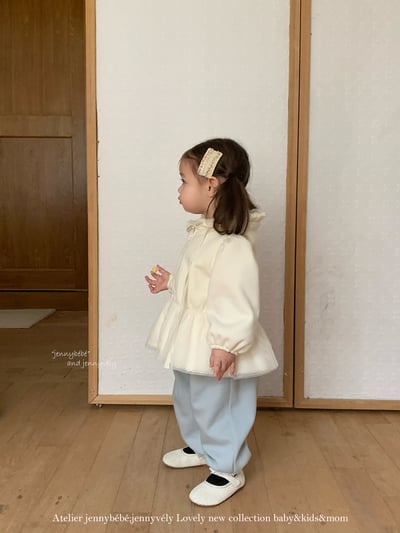 JE 661｜(80-110cm)  絨毛蕾絲束腳褲6