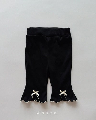 AOSTA47｜(6m-5y) 4款羅紋緞帶開衩褲4