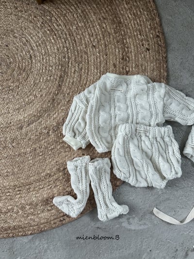 Bloom.b29｜(0m-24m) 麻花針織上衣8