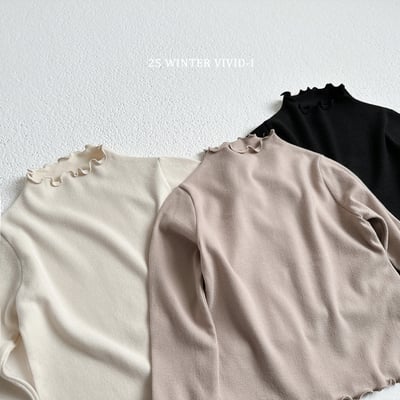 vivid74｜(78cm-125cm) 棉質捲邊上衣2