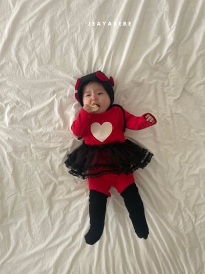 JEAYA11｜(70cm-110cm) 3色愛心綁帶帽11