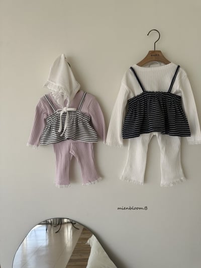 Bloom.b29｜(0m-7y) 羅紋蕾絲邊上衣2