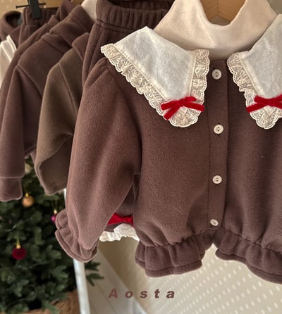 AOSTA25｜(6m-5y) 蕾絲荷葉翻領縮口襯衫18