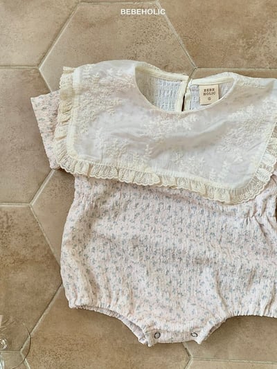 Bebe holic23｜(3m-18m) 翻領碎花連身服6
