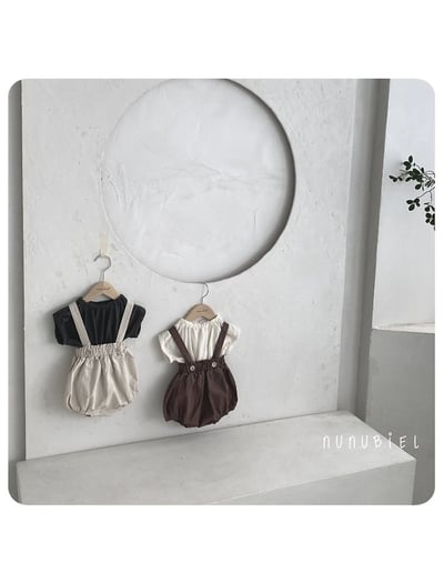 NUNU BIEL05｜(65-115cm) 鬆緊素色上衣5