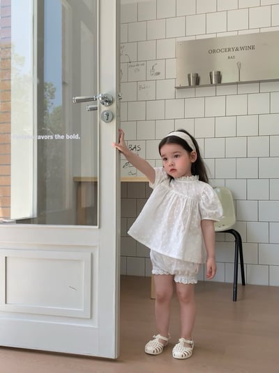 JE40｜(80-120cm) 刺繡小花套裝9