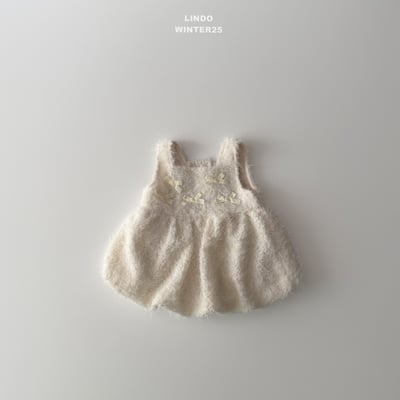 Lindo65｜(80cm-125cm) 緞帶絨毛氣球洋裝6