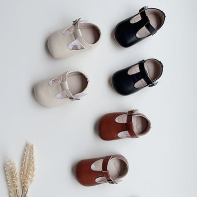 圓頭軟皮學步鞋7