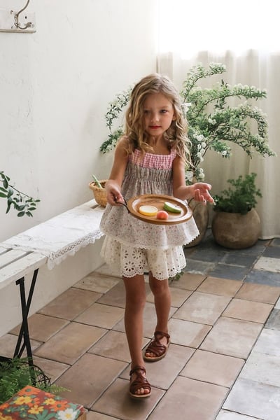 FLO30｜(75-140) 田園碎花無袖上衣21