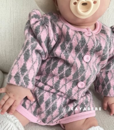 JEAYA08｜(3m-12m) 3色復古菱形針織套裝21