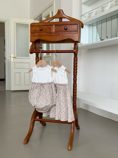 JE52｜(66-100cm) 無印花邊包屁衣/套裝10