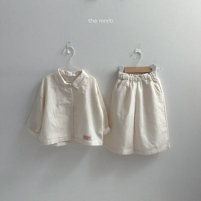 MiniRobe22｜(70cm-110cm)kids 2色素色口袋直筒寬庫10
