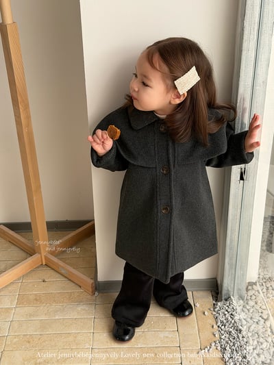 JE 638｜(80-110cm)  復古翻領大衣18