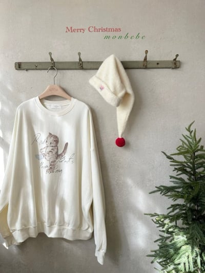 MONBEBE42｜(mom) 法式小貓印花上衣4